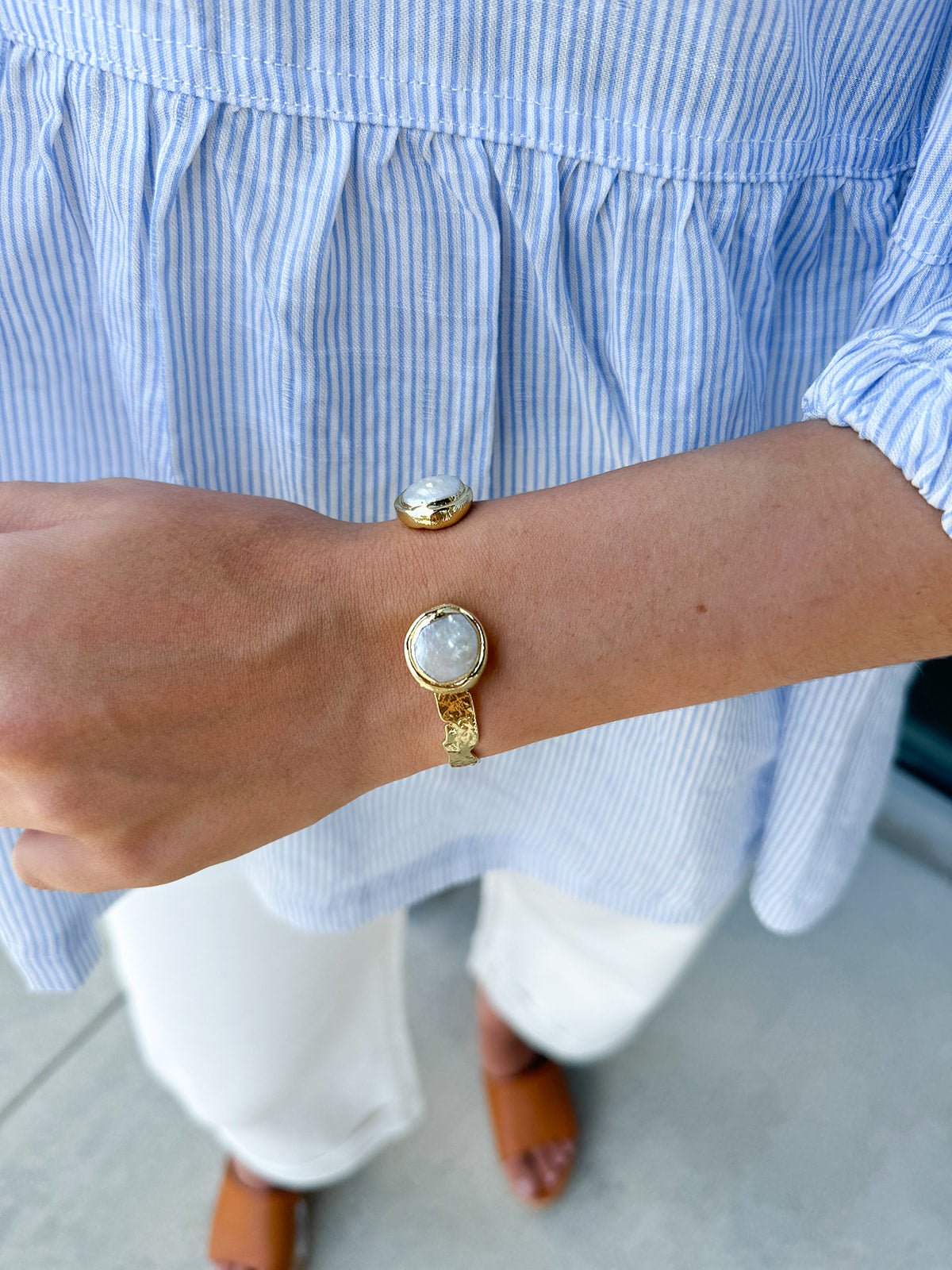 [Easton Elle] Misty Pearl Cuff - The Pink Pineapple 850