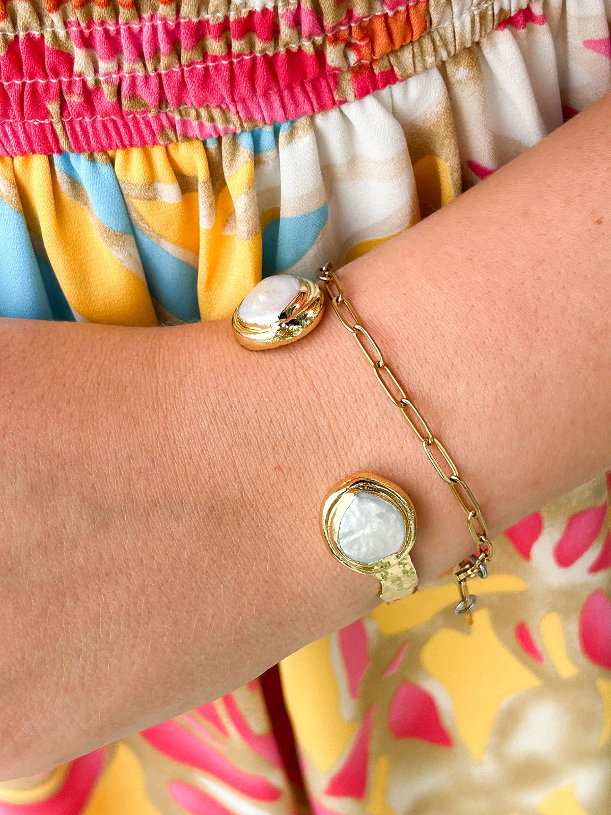 [Easton Elle] Misty Pearl Cuff - The Pink Pineapple 850