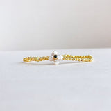 [Easton Elle] Pearl Black Onyx Beam Stretch Bracelet - The Pink Pineapple 850