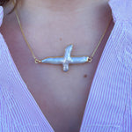 [Easton Elle] Pearl Cross with Slip Toggle Necklace - The Pink Pineapple 850