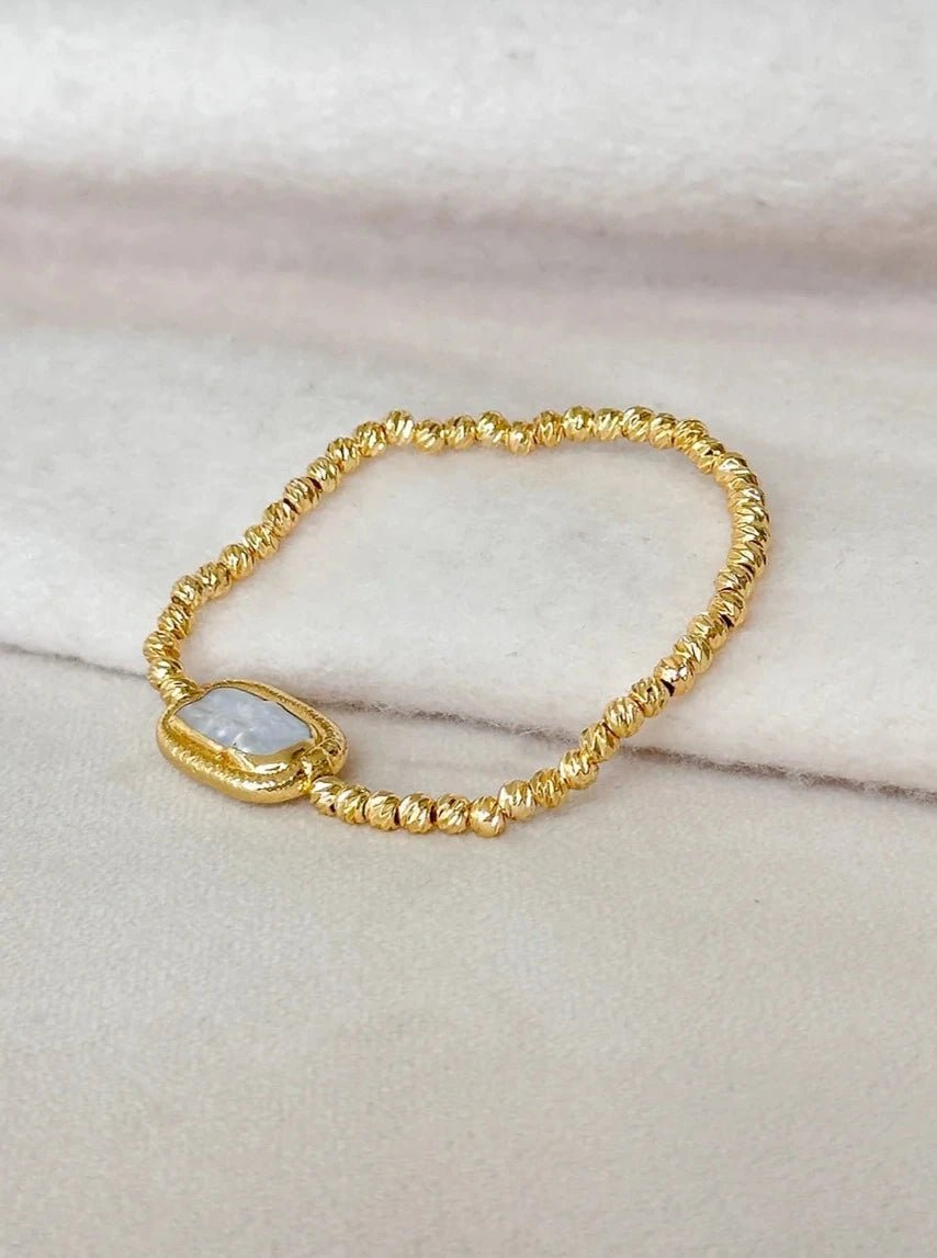 [Easton Elle] Pearl Stretchy Bracelet - The Pink Pineapple 850