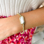 [Easton Elle] Pearl Stretchy Bracelet - The Pink Pineapple 850