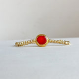 [Easton Elle] Red Coral Beam Stretch Bracelet - The Pink Pineapple 850