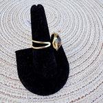 [Easton Elle] Single Large Ring – Tiger’s Eye - The Pink Pineapple 850