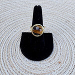 [Easton Elle] Single Large Ring – Tiger’s Eye - The Pink Pineapple 850