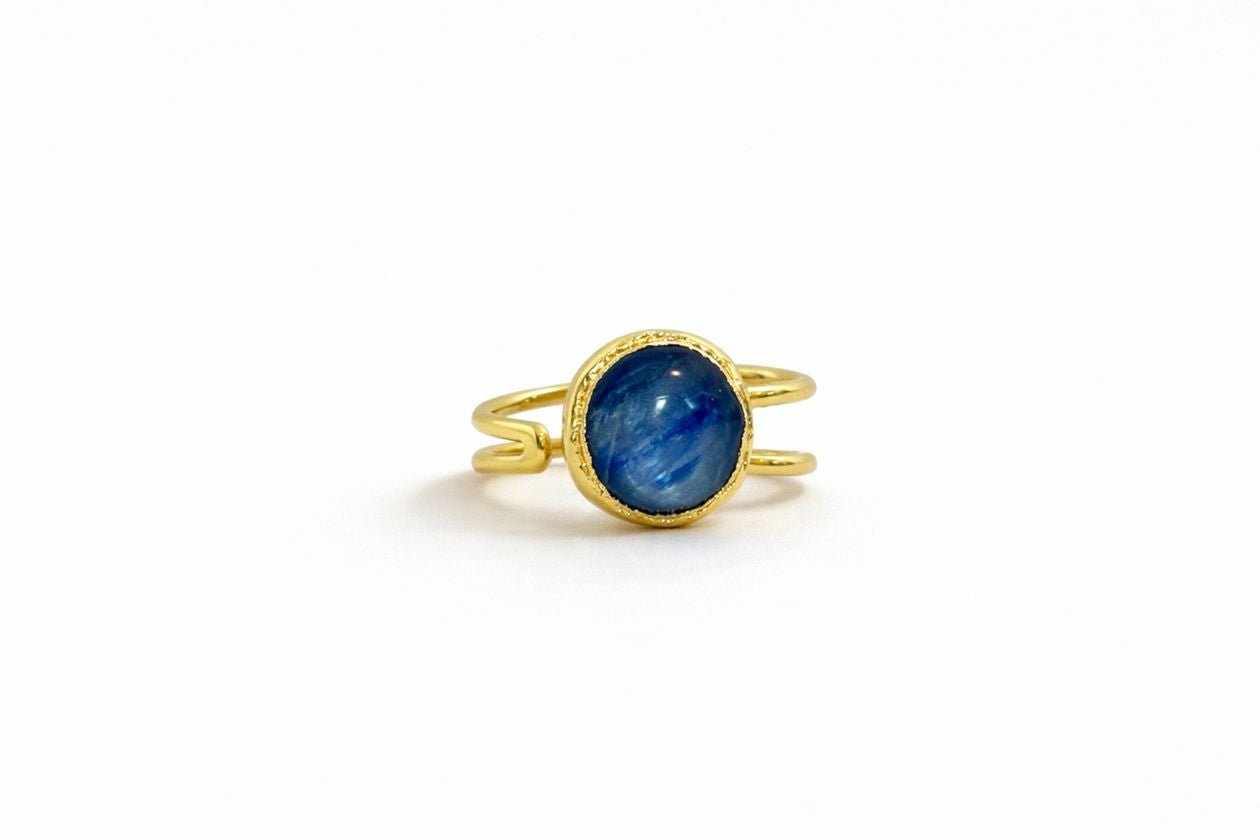 [Easton Elle] Single Ring – Blue Kyanite - The Pink Pineapple 850