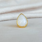 [Easton Elle] Tear Drop Ring in Clear Crystal - The Pink Pineapple 850