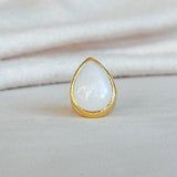 [Easton Elle] Tear Drop Ring in Clear Crystal - The Pink Pineapple 850
