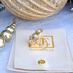 [Easton Elle] The Globe Green Ring - The Pink Pineapple 850