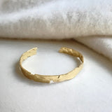 [Easton Elle] Thin Plated Cuff Bracelet - The Pink Pineapple 850