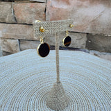 [Easton Elle] Tiger’s Eye Earrings – Circle - The Pink Pineapple 850