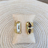 [Easton Elle] Tigers Eye & Freshwater Pearl Double Cuff - The Pink Pineapple 850