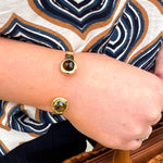 [Easton Elle] Tigers Eye Mist Cuff - The Pink Pineapple 850