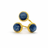 [Easton Elle] Triple Ring – Blue Kyanite - The Pink Pineapple 850