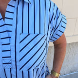 Easy Days Striped T-Shirt Dress - The Pink Pineapple 850