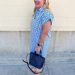 Easy Days Striped T-Shirt Dress - The Pink Pineapple 850