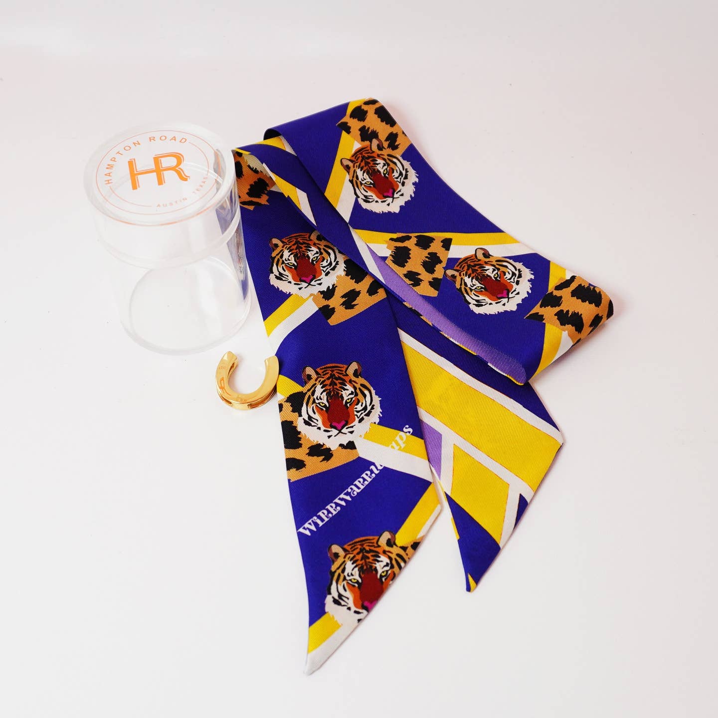 Easy Tiger Yellow Skinny Scarf - The Pink Pineapple 850