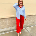 Easygoing Stripe Button - Up - The Pink Pineapple 850