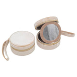 Velvet Round Jewelry Case