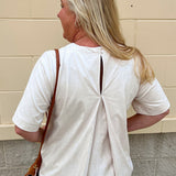 Ecru Suede Stitch Blouse - The Pink Pineapple 850