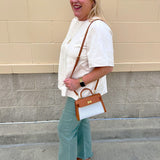 Ecru Suede Stitch Blouse - The Pink Pineapple 850