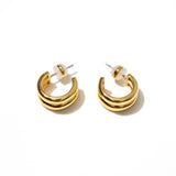 [Brenda Grands] 18K Gold Twin Hoops Mini