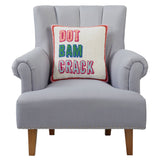 Dot Crack Bam Hooked Accent Pillow