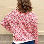 Effortless Bloom Quarter Zip Sweater - The Pink Pineapple 850