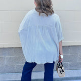Effortless Lines Button Down Top - The Pink Pineapple 850