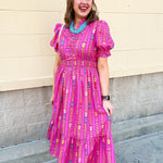 Electric Bloom Geo Maxi Dress - The Pink Pineapple 850