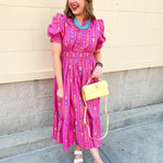 Electric Bloom Geo Maxi Dress - The Pink Pineapple 850