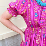 Electric Bloom Geo Maxi Dress - The Pink Pineapple 850