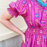 Electric Bloom Geo Maxi Dress - The Pink Pineapple 850
