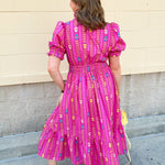 Electric Bloom Geo Maxi Dress - The Pink Pineapple 850