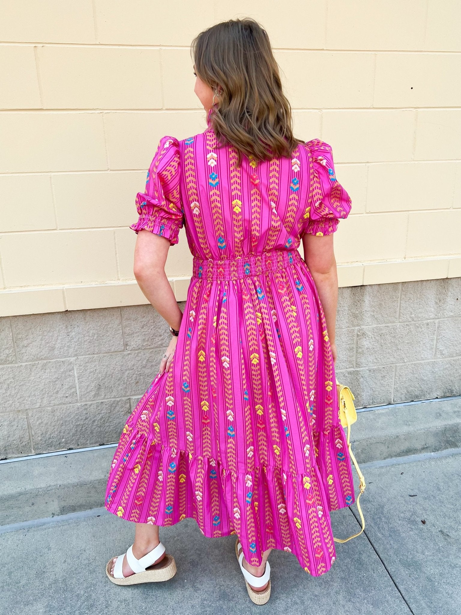 Electric Bloom Geo Maxi Dress - The Pink Pineapple 850