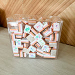 Elegance Mahjong Tile Storage Display Case - The Pink Pineapple 850