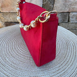 Ellie Top Handle Bag in Red - The Pink Pineapple 850