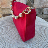 Ellie Top Handle Bag in Red - The Pink Pineapple 850