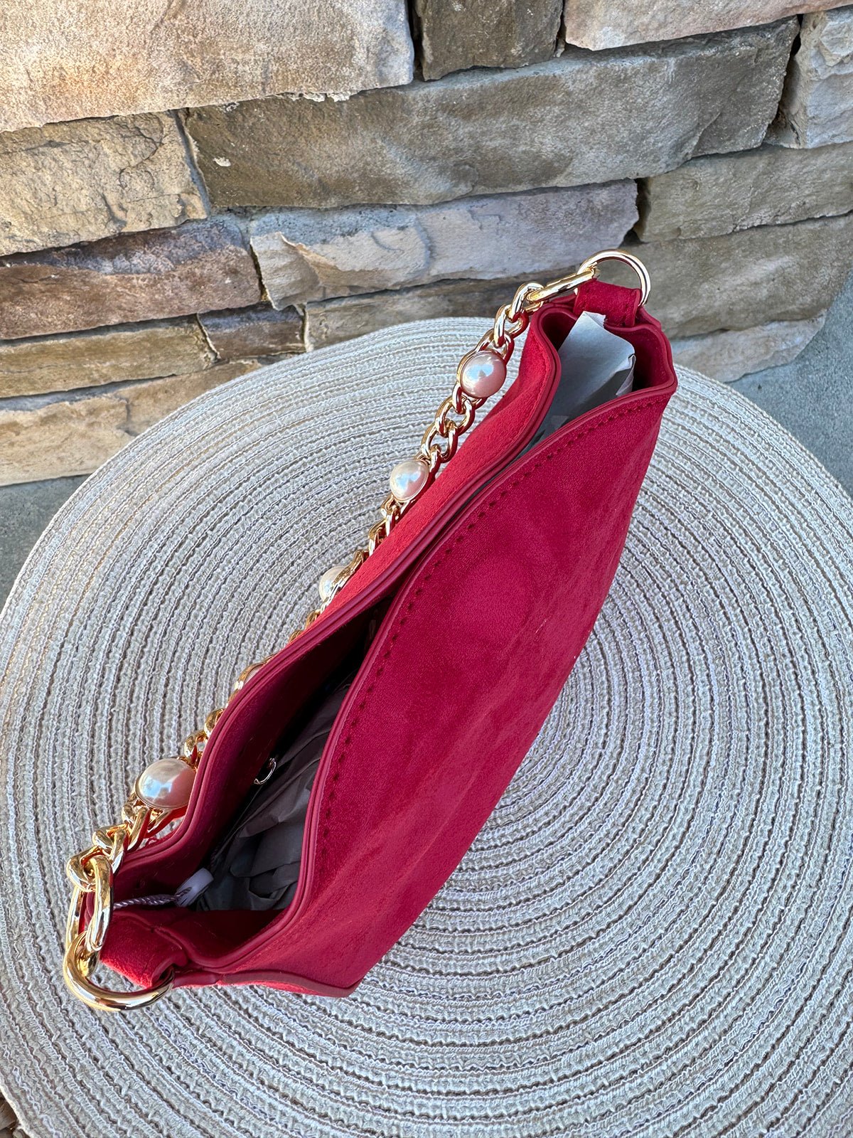 Ellie Top Handle Bag in Red - The Pink Pineapple 850