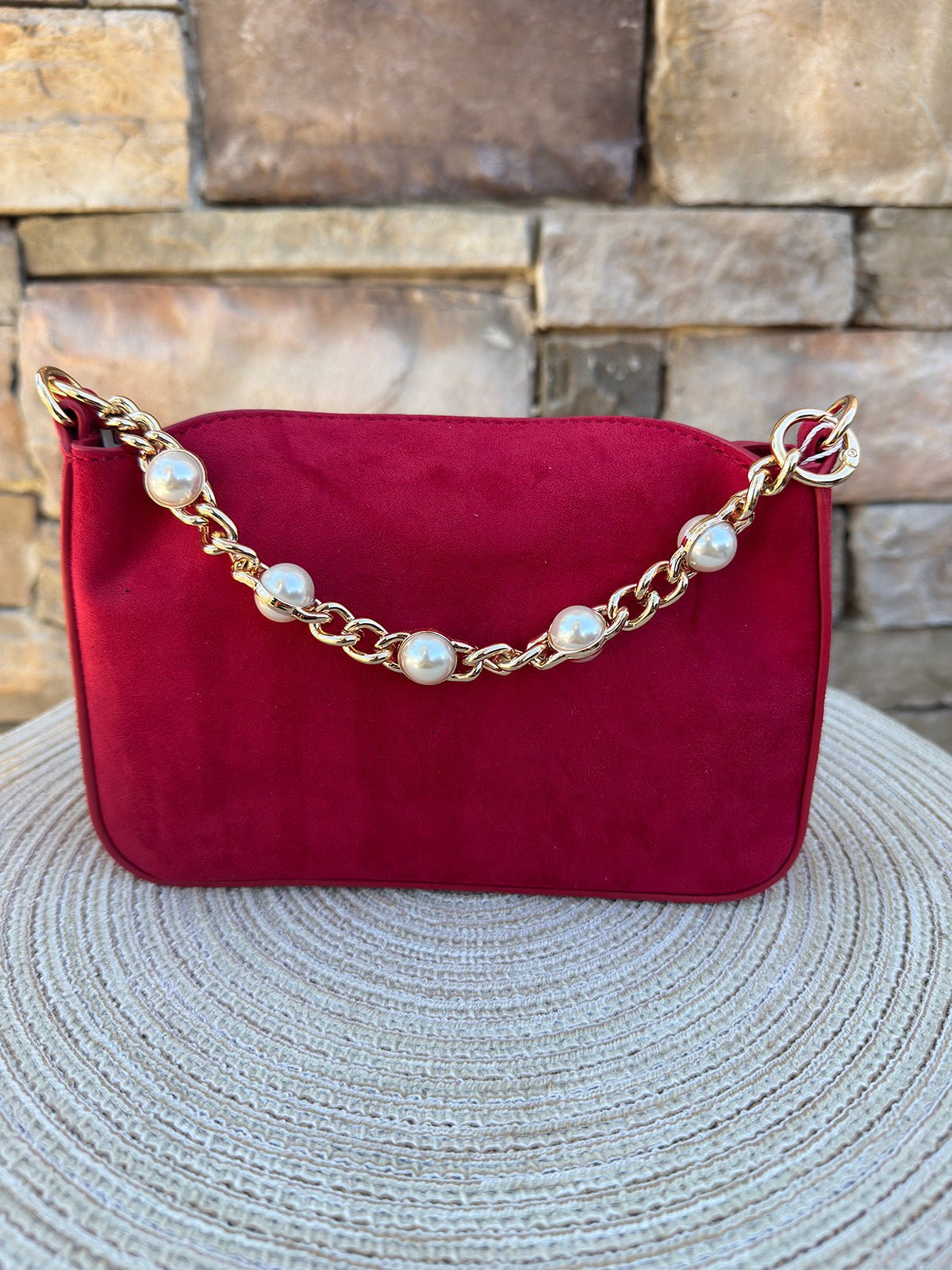 Ellie Top Handle Bag in Red - The Pink Pineapple 850
