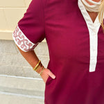 Embroidered Haven Mini Dress - The Pink Pineapple 850