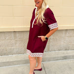 Embroidered Haven Mini Dress - The Pink Pineapple 850