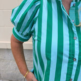 Emerald Avenue Stripe Dress - The Pink Pineapple 850