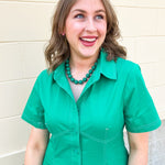 Emerald Breeze Necklace - The Pink Pineapple 850