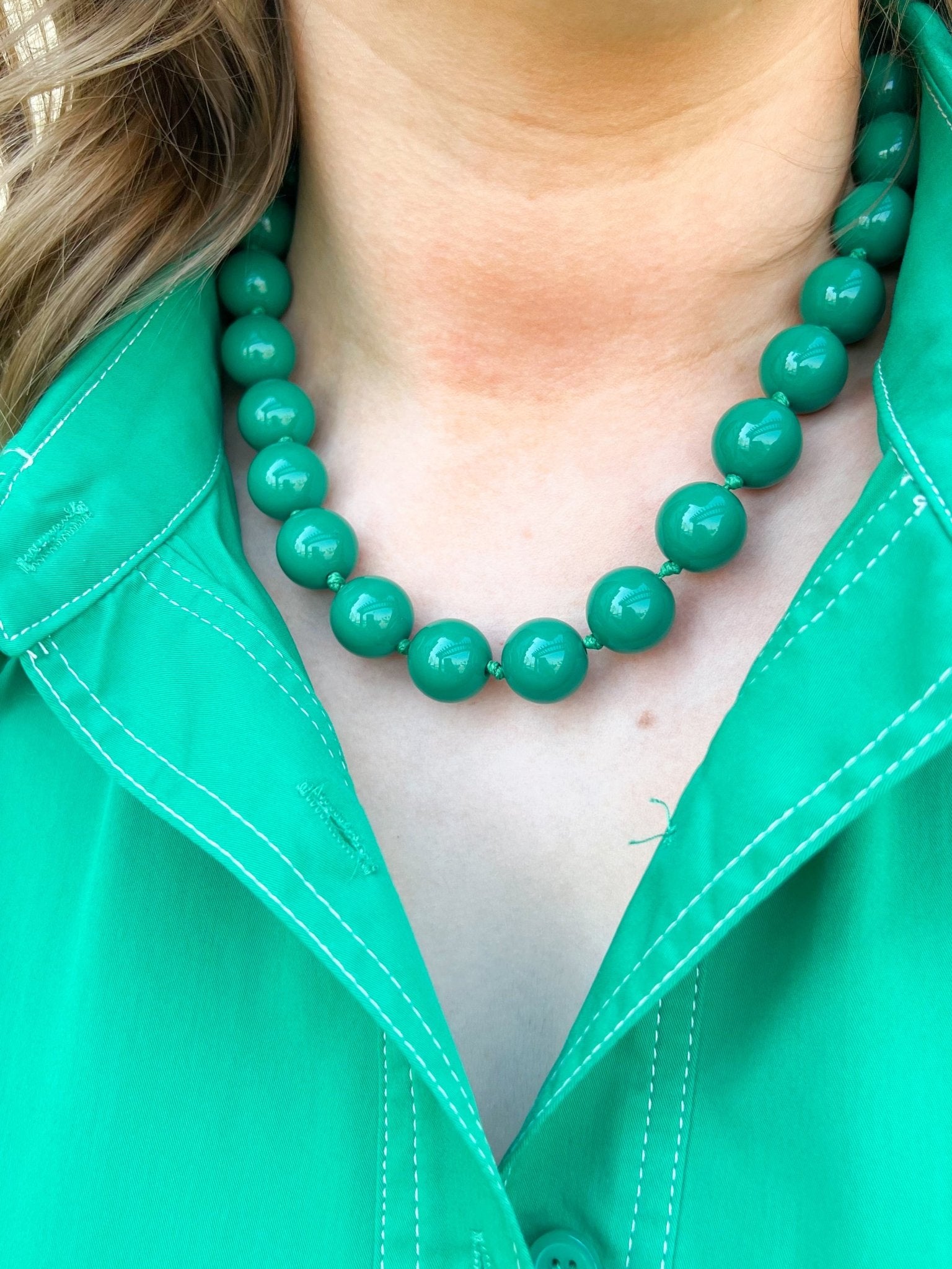 Emerald Breeze Necklace - The Pink Pineapple 850