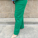 Emerald Ease Straight - Leg Pants - The Pink Pineapple 850
