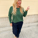 Emerald Stitch and Story Knit Sweater - The Pink Pineapple 850