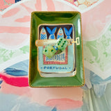 Empress Botanica Mahjong Dice - The Pink Pineapple 850