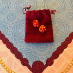 Empress Garnet Mahjong Dice - The Pink Pineapple 850