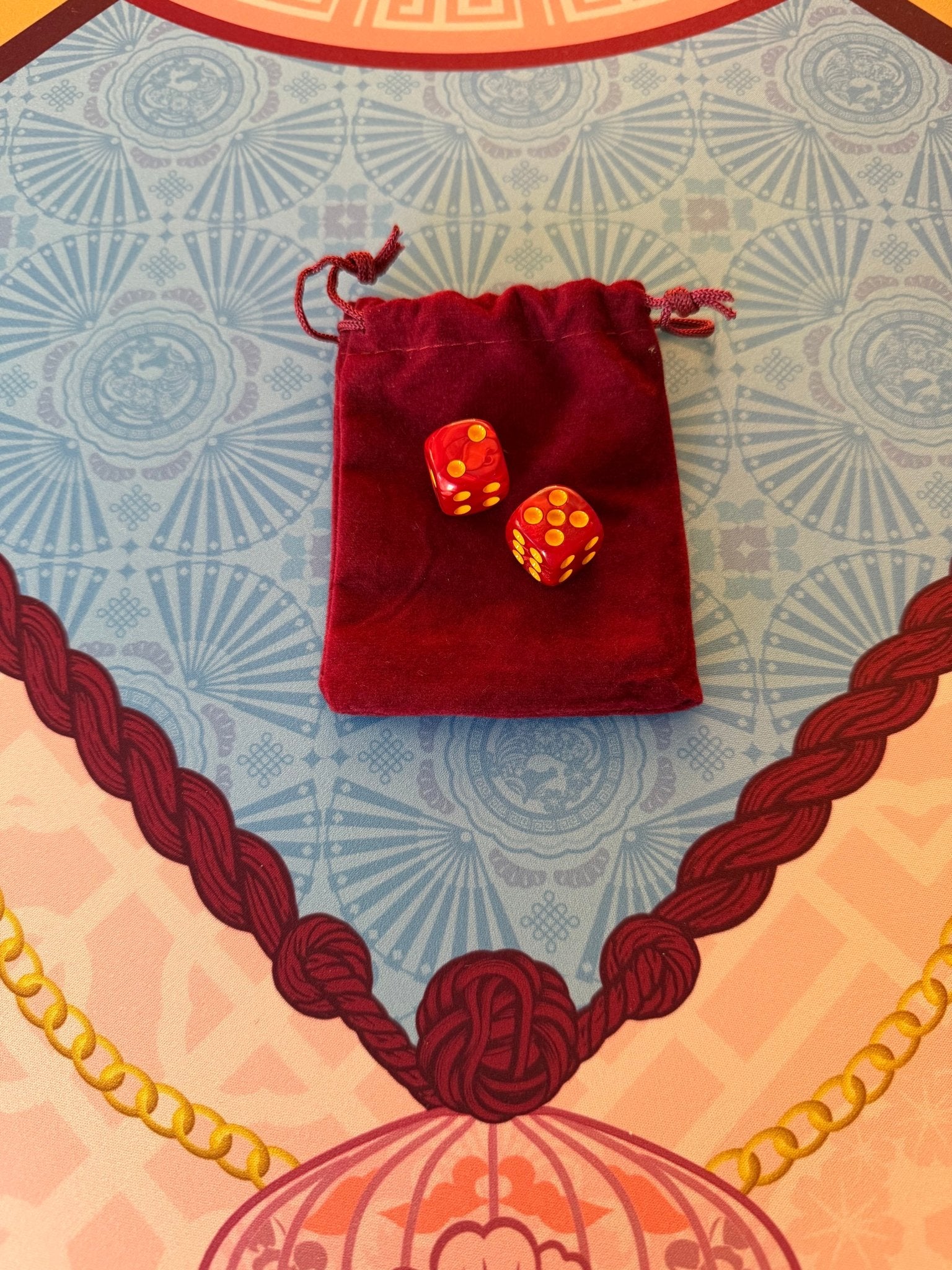 Empress Garnet Mahjong Dice - The Pink Pineapple 850